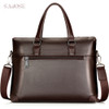 Man's Leather Bag Business Men Bags Laptop Tote Briefcases Male Crossbody Bags Shoulder Handbag High Quality Men's Messenger Bag
