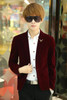 2022 Mens brand blazer jacket new arrival promotion Male clothing factory blazer masculino red velvet