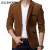 Mens Corduroy Blazers Notched Lapel Single Button Casual Blazers Velvet Men Suit Jacket Smart Casual Khaki / Wine Red / Black