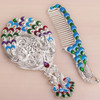 European small size Carry  Vintage Hand mirrors Makeup VMirror  Hand Hold Cosmetic Mirror With Handle For Gifts HZJ012