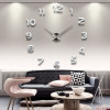 2018 New Home decoration wall clock big mirror wall clock Modern design large size wall clocks diy wall sticker unique gift 