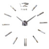 new real clock watch wall clocks horloge 3d acrylic Home Decorati mirror stickers  living room needle europe