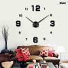 Hot sell New fashion 3D big size wall clock mirror sticker DIY wall clocks home decoration wall clock meetting room wall clock