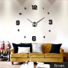 2018 new Arrival Digital Big Mirror Wall Clock Modern Design Living Room Quartz Metal Clocks Home Decoration