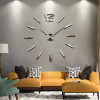 muhsein 2018 New Arrivals Wall Clocks Creative Modern Wall Stickers Unique Big DIY 3D Digital Mirror Art Home Decor