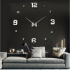 New Wall Clock Clocks Watch Horloge Murale Diy 3d Acrylic Mirror sticker Large Home Quartz Circular Needle Modern