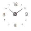 New Wall Clock Clocks Watch Horloge Murale Diy 3d Acrylic Mirror sticker Large Home Quartz Circular Needle Modern