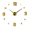 New Wall Clock Clocks Watch Horloge Murale Diy 3d Acrylic Mirror sticker Large Home Quartz Circular Needle Modern