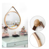 Vintage Round/Square Mirror Makeup Mirror Wall Hanging Decoration Retro Handmade Simple Wall Ornament Creative Circular Mirror
