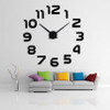 Fashion 3d big wall clock modern design home decor mirror wall watch stickers living room creative reloj de pared 