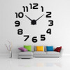 Fashion 3d big wall clock modern design home decor mirror wall watch stickers living room creative reloj de pared  Fashion 3d big wall clock modern design home decor mirror wall watch stickers living room creative reloj de pared