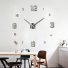 2018 New wall clock modern designHome decoration big mirror  3D DIY large decorative wall clocks watch unique gift