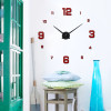 2018 New wall clock modern designHome decoration big mirror  3D DIY large decorative wall clocks watch unique gift