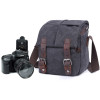 Shoulder Sling SLR Photography Digital Camera Bag Small Travel Case Canvas Vintage Shoulder Bag for Nikon Sony Canon DSLR Camera