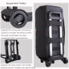 Photo Camera Video Nylon Shoulders Backpack Trolley Case Thick Padded Waterproof for Canon Nikon Sony DSLR Long Lenses VD113V