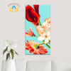 40*80cm large oil painting by numbers coloring drawing wall decor paint by number flowers hand painted canvas picture DY12