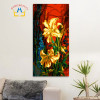 40*80cm large oil painting by numbers coloring drawing wall decor paint by number flowers hand painted canvas picture DY12