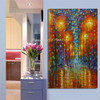 Mintura Large Size Hand Painted Palette Knife Street Lamp &amp; Tree Oil Painting On Canvas Abstract Modern Home Wall Decor Pictures