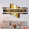  Hand Painted Abstrac Lines Oil Paintings on Canvas Modern Home Decor Wall Artwork Large 5 Panel Graffiti Painting