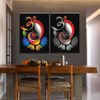 100% Hand-painted Om Ganesha Ganpati Oil Painting On Canvas Abstract Cartoon Oil Painting Wall Art Home Decoration Fine Picture