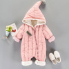 Winter fall Newborn Infants Baby girls boys Clothes Warm Hooded Jumpsuit Jacket Baby wear Clothing sets Cotton Coveralls rompers