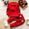 BibiCola baby boys clothing sets newborn boy coat + shirt +pants 3pcs set cartoon bear suit infant boys clothes set