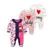 3 PCS/lot newbron 2018 winter long sleeve baby clothing set baby jumpsuit girls baby girl romper roupa bebe baby boy clothes