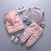 For Winter newborn infant boys girls baby clothes velvet tops pullover sweatshirt vest jacket pants outfits sport clothing sets 