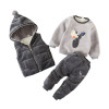 For Winter newborn infant boys girls baby clothes velvet tops pullover sweatshirt vest jacket pants outfits sport clothing sets 