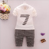 3 pcs baby boy clothing set boys suit kids spring jacket infant coats Autumn shirt boys trousers fit 7-24 months 