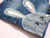 new fashion baby jean dress child clothing sets children clothes suits kids girls princess bunny denim dresses + girl blouse
