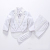 2Styles Baby Boy Wedding Suit 5 Pcs:Coat+Vest+Shirt+Bow Tie+Pants Newborn Baby Wedding Suit Party Baptism Christmas suits 