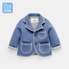 Boy suit jacket baby autumn 1-2-3-4year old children's suit baby coat spring and autumn birthday dress children's cardigan shirt