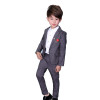 Ceremonial Baby Boys Birthday Dress Suits For Weddings Party Tuxedos Gentleman Formal Costume Boys Blazer Pants 2pcs Set F027