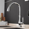 Kitchen Faucets Silver Single Handle Pull Out Kitchen Tap Single Hole Handle Swivel 360 Degree Water Mixer Tap Mixer Tap 866011