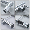 Promotion Dual Spout Spring Pull Down Kitchen Sink Faucet 360 Degree Rotate Hot and Cold Water Taps 