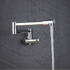 Folding Single Kitchen Faucet Sink Pot Filler Faucet Cold Water Wall Mount Tap Brass Faucets Chrome Brushed nickel oil rubbed