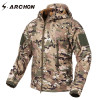 S.ARCHON New Soft Shell Military Camouflage Jackets Men Hooded Waterproof Tactical Fleece Jacket Winter Warm Army Outerwear Coat
