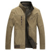 2022 men outwear army jacket men zipper stand collar brand Double-sided wear military jacket men chaqueta hombre 132zr