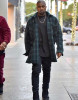 New Arrivals Kanye West Check Pattern Wool-blend Tweed Overshirt Spread Collar Cropped Jacket Vented side-seams 