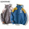 GONTHWID Back Pockets Half Zipper Pullover Windbreaker Track Jackets Men 2018 Autumn Hip Hop Harajuku Coats Streetwear Male