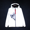 Casual men women 3M Reflective Jacket Cat Animal Print Zipper Funny Pocket Men Windbreaker Jackets Homme Coats