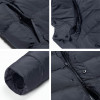 ICEbear 2018 Winter Men's Long Coat Exquisite Arm Pocket Men Solid Parka Warm Cuffs Design Breathable Fabric Jacket B17M298D