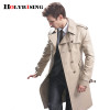 Trench Coat Men Classic Double Breasted Mens Long Coat Mens Clothing Long Jackets &amp; Coats British Style Overcoat S-6XL size