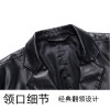 2018 new 10XL 8XL 6XL Mens Leather Jackets Fashion Loose Solid Coat PU Clothes Male Leather clothing Motorcycle Leather 