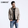 SIMWOOD 2018 Autumn Jacket Men Casual Fit Corduroy Coats For Men Fashion Long Sleeve Basic Single Breasted Brand Outwear 180300