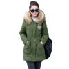 New Long Parkas Female Womens Winter Jacket Coat Thick Cotton Warm Jacket Womens Outwear Parkas Plus Size Fur Coat 2024