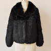 2018 New Fashion Whole Skin Rabbit Fur Jacket with Luxury Real Fox Fur Coat Customize Plus Size Low Discount Factory Fur KSR31