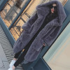 Winter Warm hooded Large size Medium length Solid color Fur &amp; Faux Fur Women 2018 New Casual Long sleeve Women Fur coat NUW90