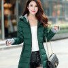 2018 women winter hooded warm coat plus size candy color cotton padded jacket female long parka womens wadded jaqueta feminina